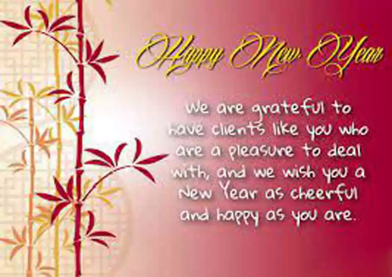 New Year Wishes Messages Clients