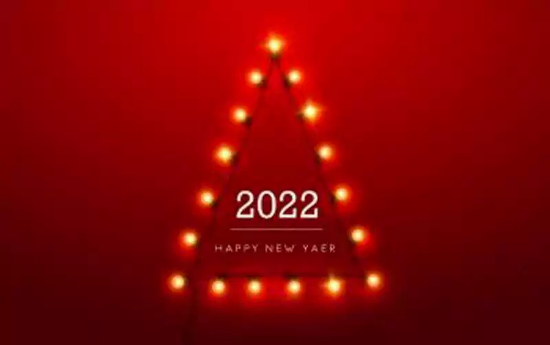 Red New Year Background Wallpaper