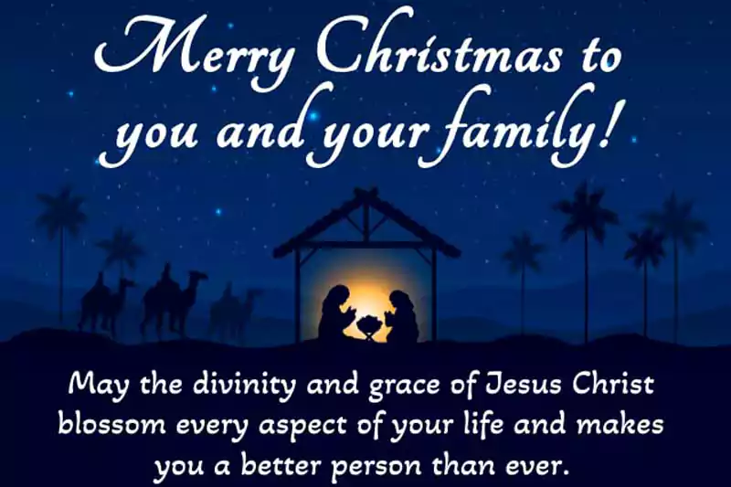 Religious Merry Christmas Wishes Messages Greetings