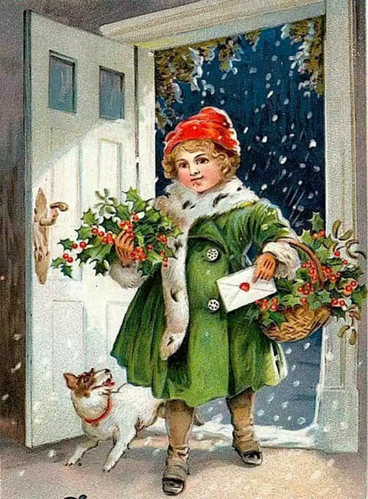 Victorian Merry Christmas Image