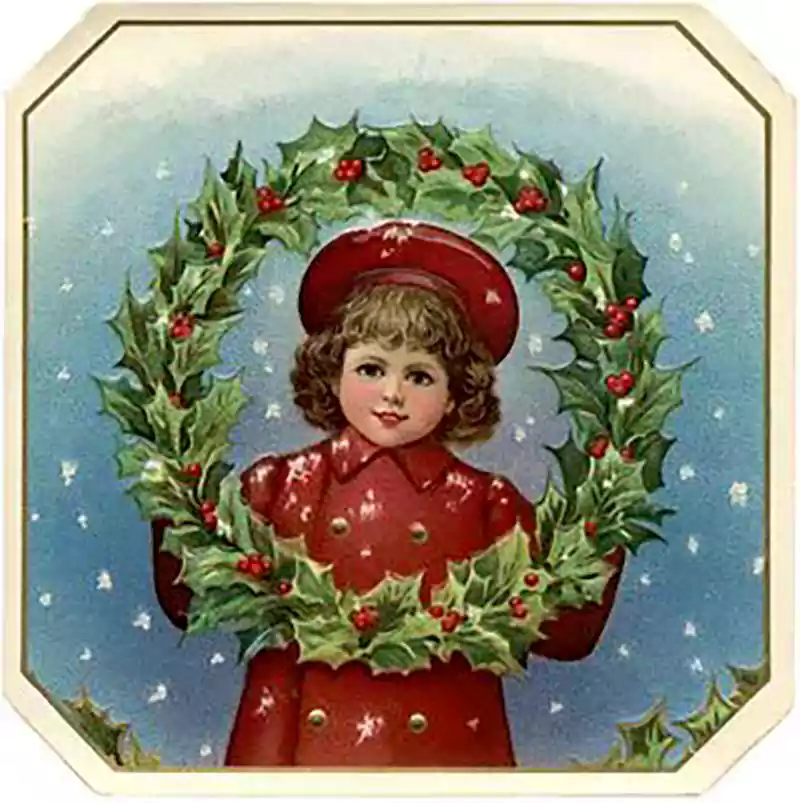 Victorian Merry Christmas Image