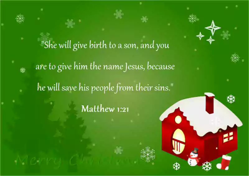 image of merry christmas with scripture