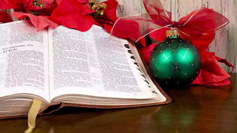 merry christmas image with bible quotes