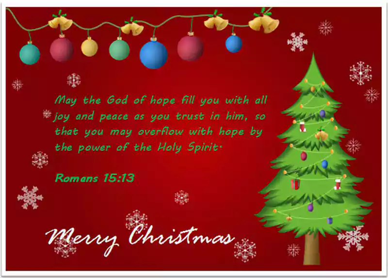 merry christmas image with bible verses
