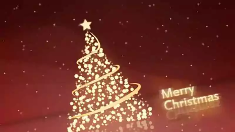 merry christmas image with sparkles