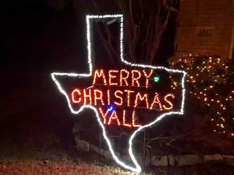 texas merry christmas image