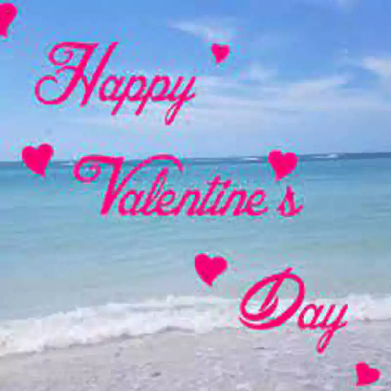 Happy Valentines Day Beach Images