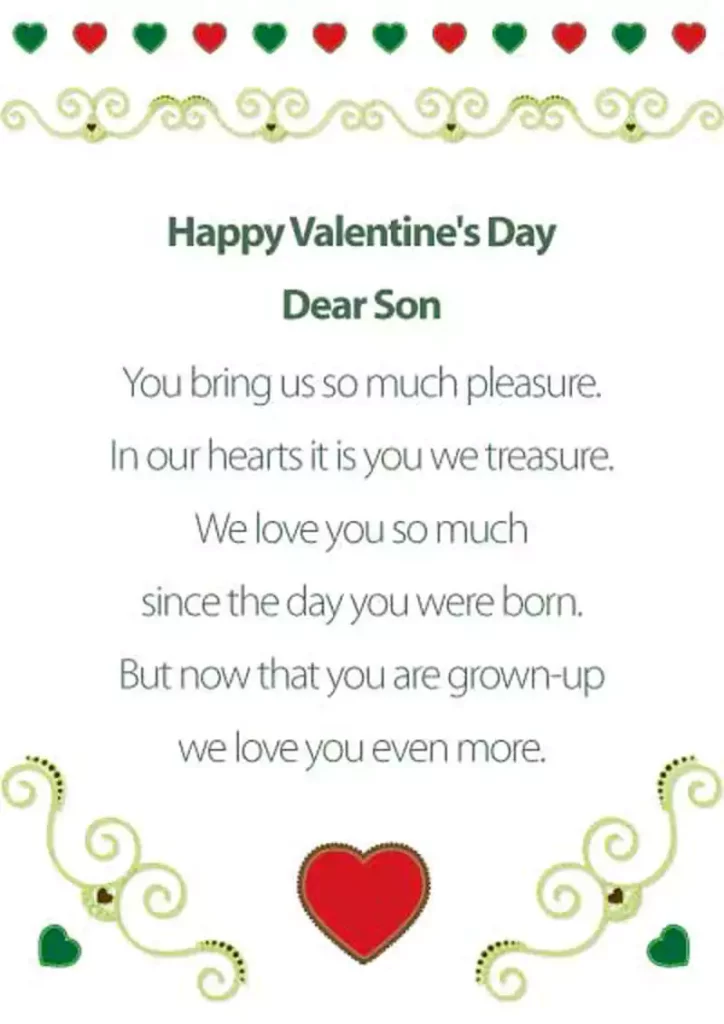 Happy Valentines Day Son Images