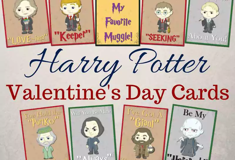 Harry Potter Valentines Day Card