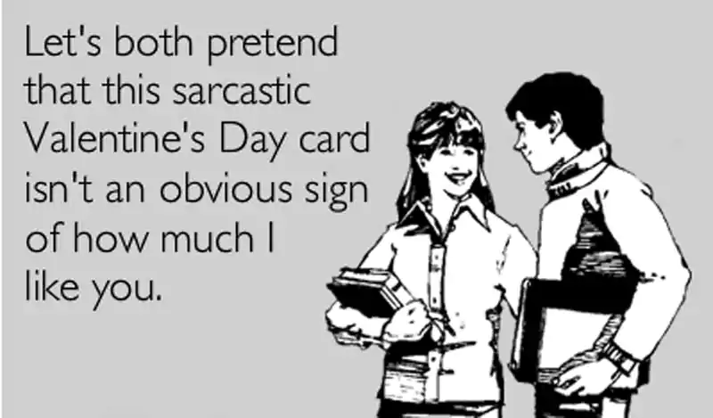Sarcastic Valentines Day Card