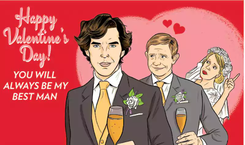 Sherlock Valentines Day Card