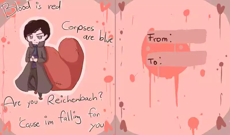 Sherlock Valentines Day Card