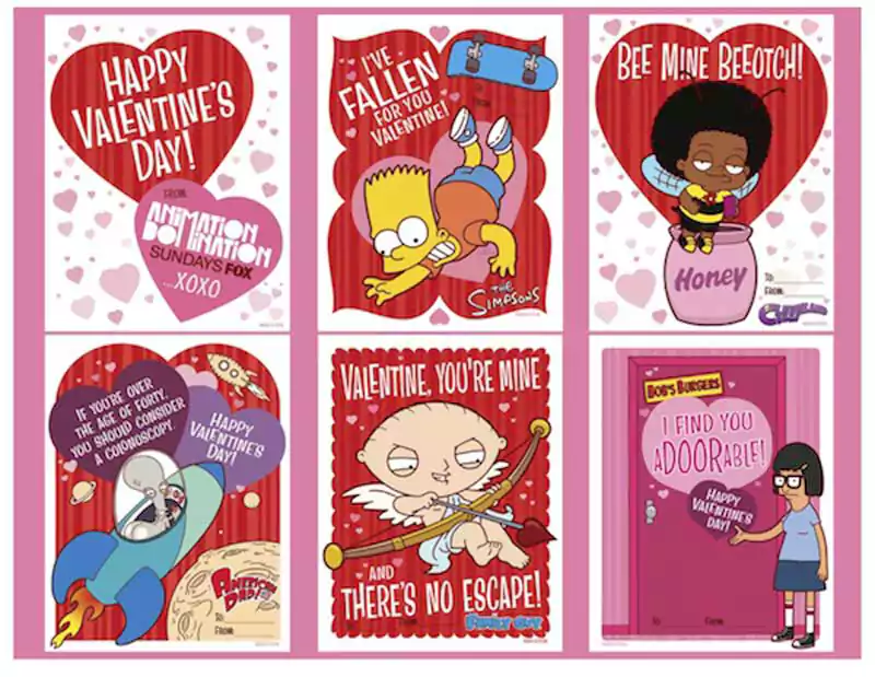 Simpsons Valentines Day Card