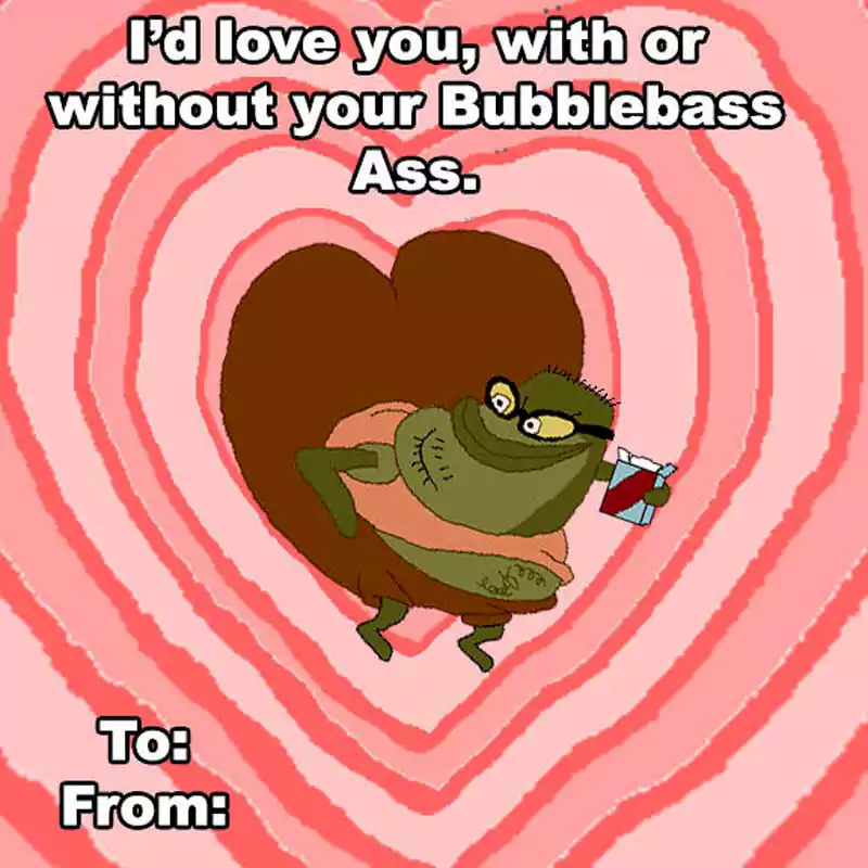 Sponge Bob Valentines Day Card