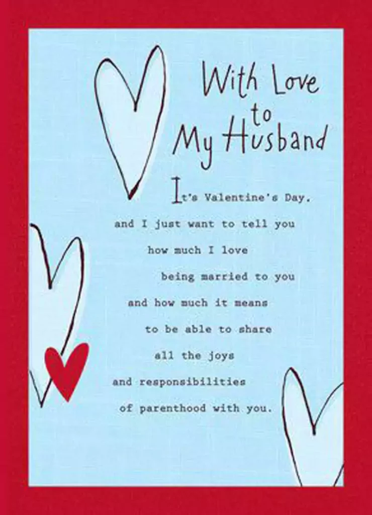 Valentines Day Card for Husband