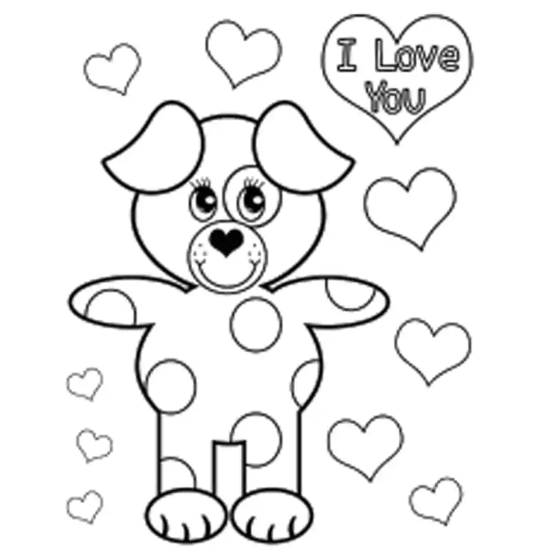 Valentines Day Coloring Page