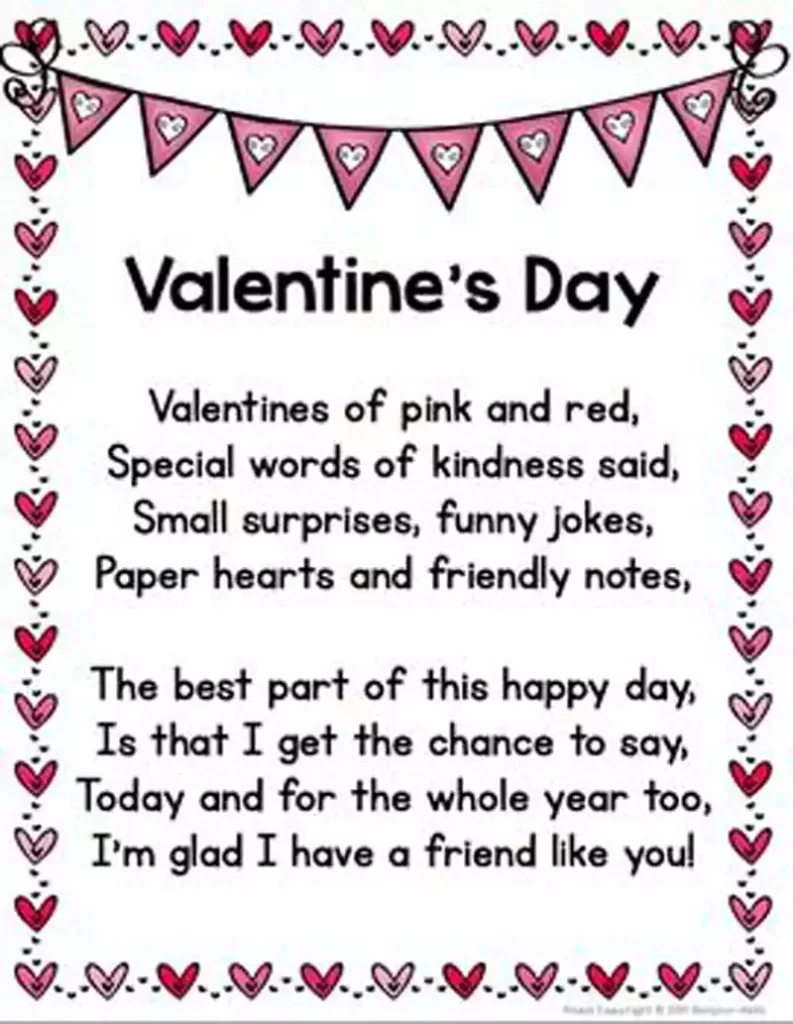 Valentines Day Poems for Friends