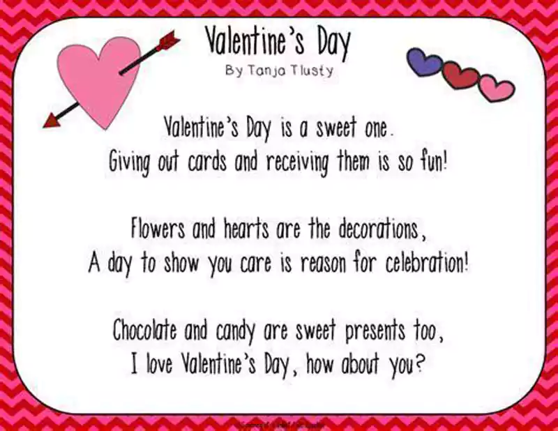 Valentines Day Poems for Kids