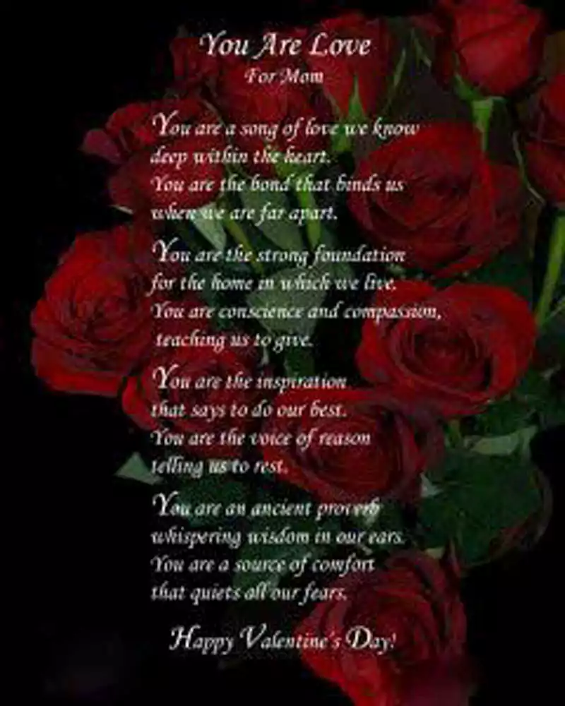 Valentines Day Poems for Mom