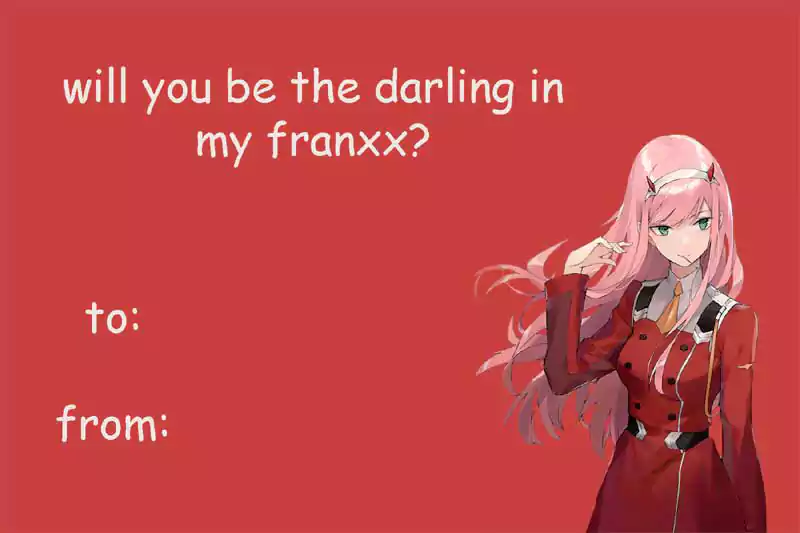 Anime Valentines Day Card