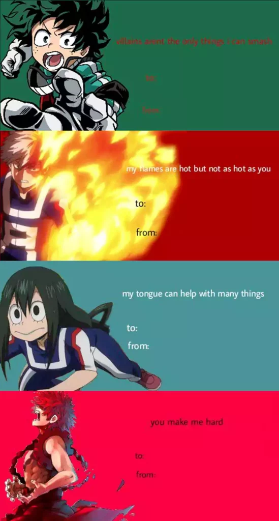 Anime Valentines Day Card