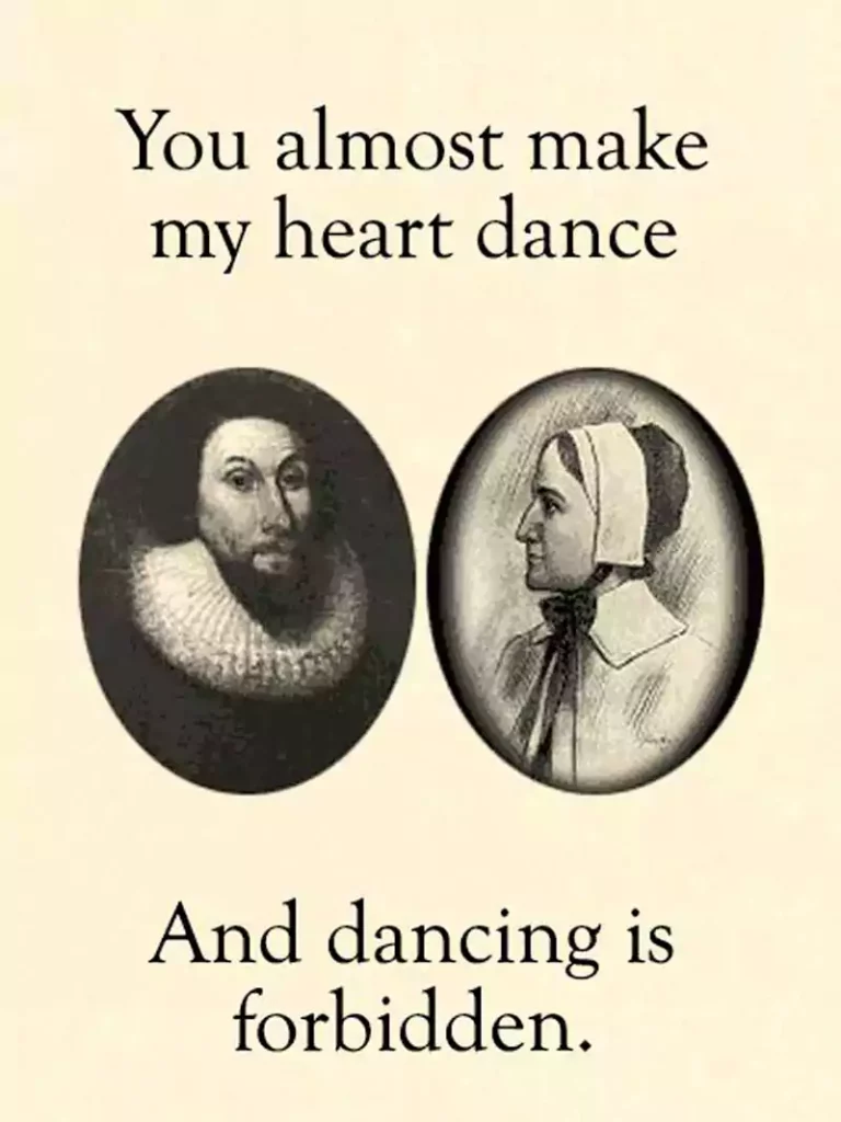 Puritan Valentines Day Card