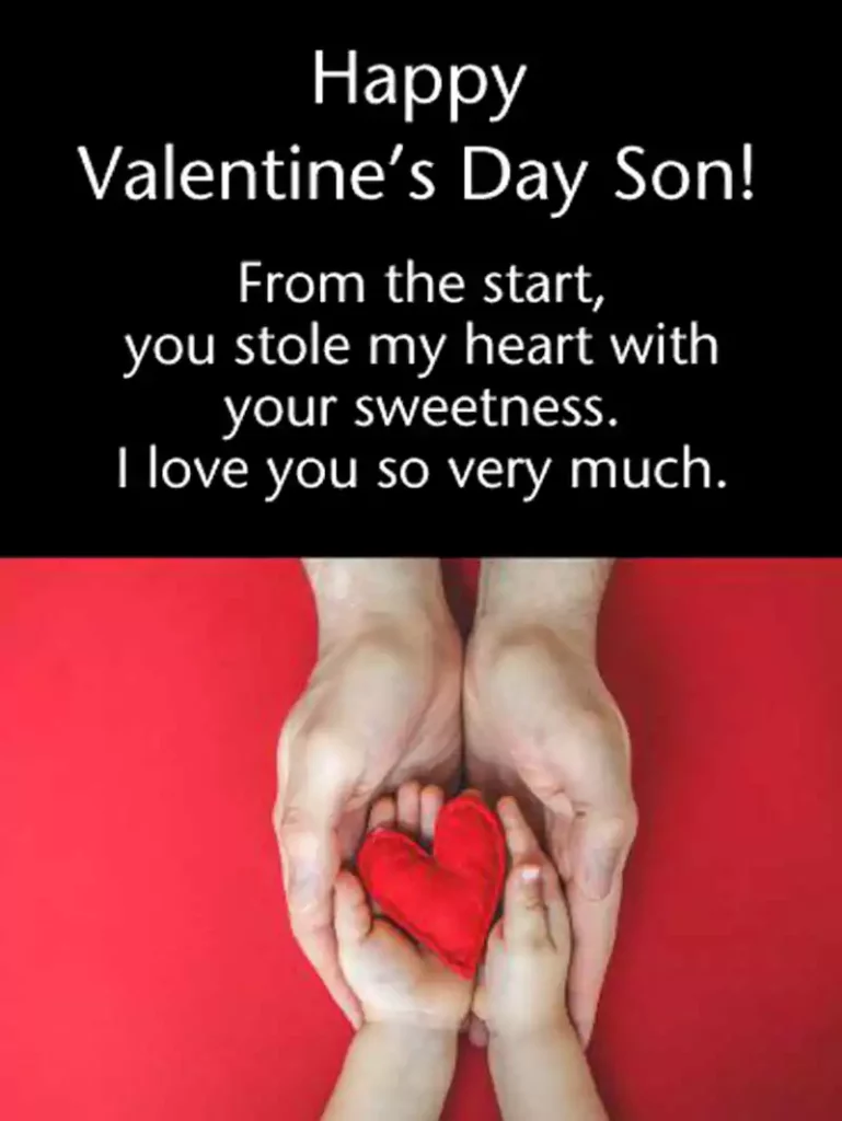 Valentines Day Card for Son