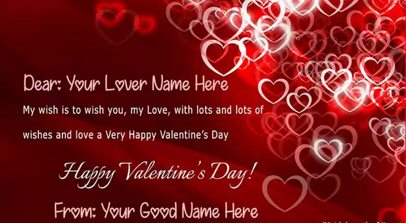 Valentines Day Greetings Card