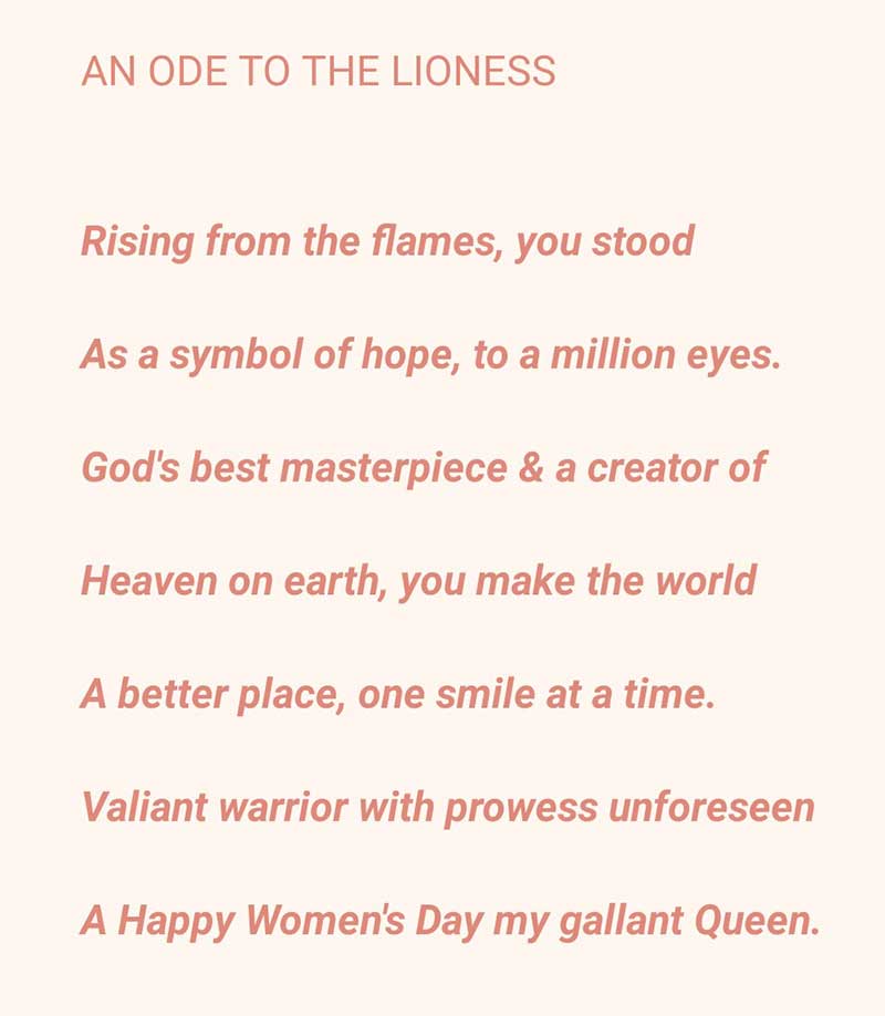 Womens Day Poem