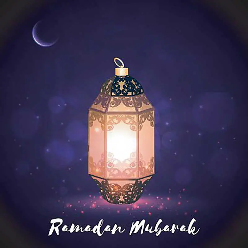 beautiful lamp for ramadan mubarak