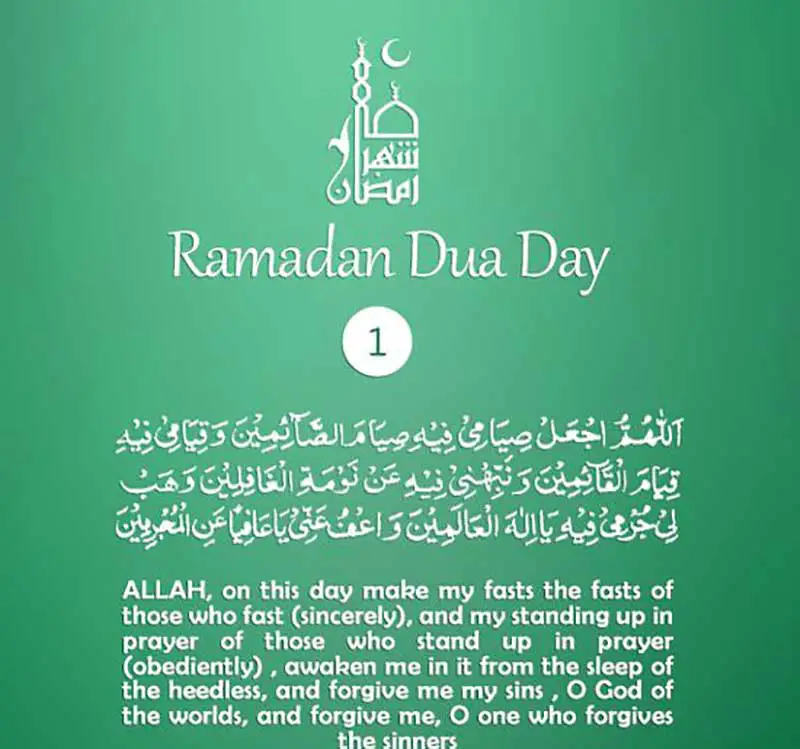 Daily Duas Ramadan