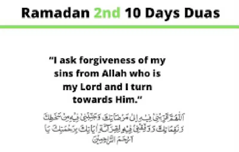 Dua for nd Days of Ramadan