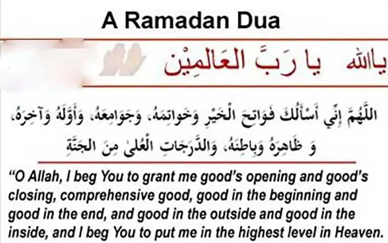 Duas for Ramadan