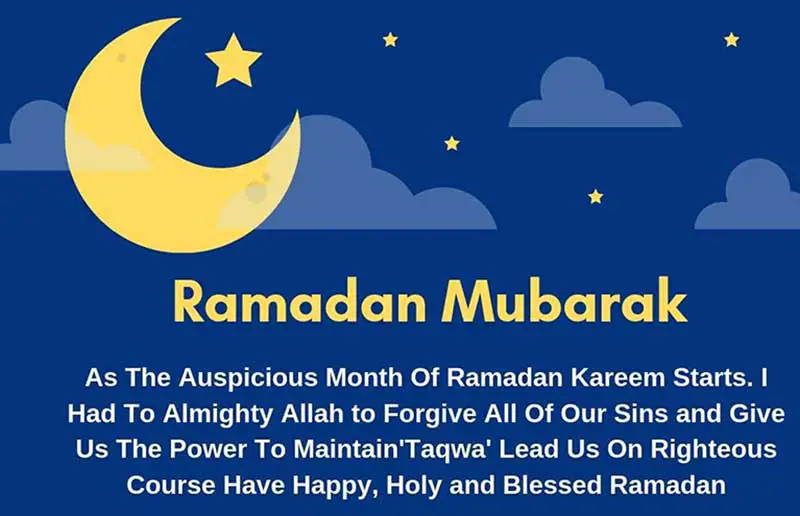 Greeting for Ramadan in English