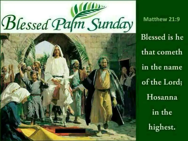 Palm Sunday Old Testament Scripture
