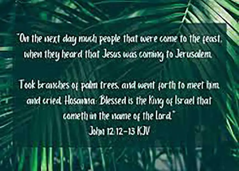 Palm Sunday Scripture Kjv