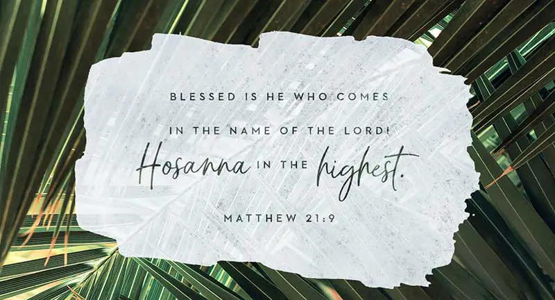 Palm Sunday Scripture Matthew