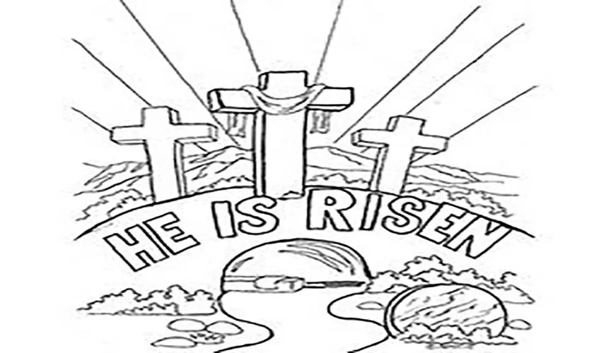 easter sunday coloring pages