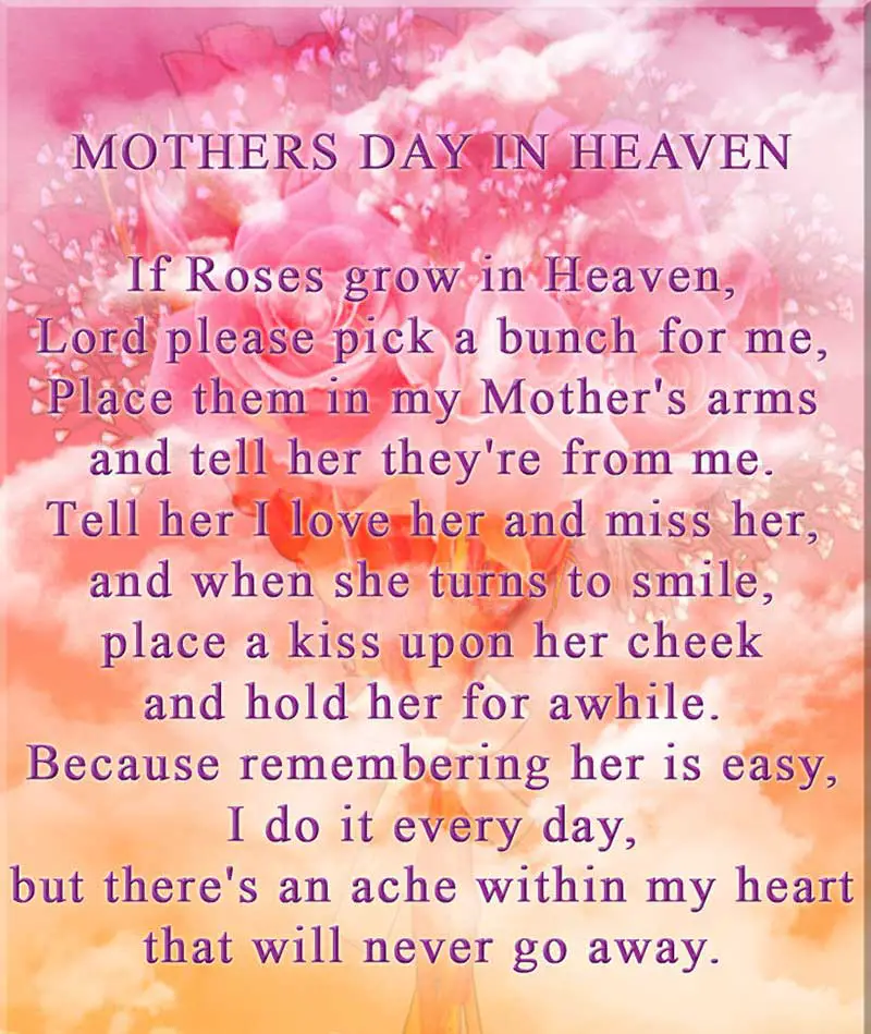 happy mothers day in heaven quotes