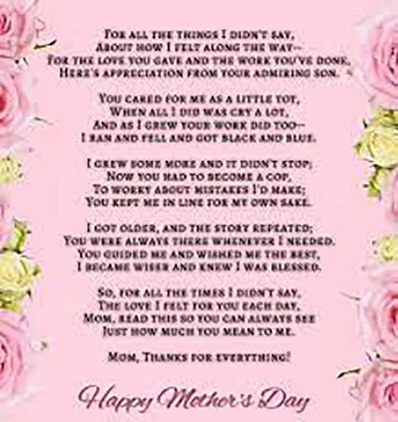 happy mothers day message