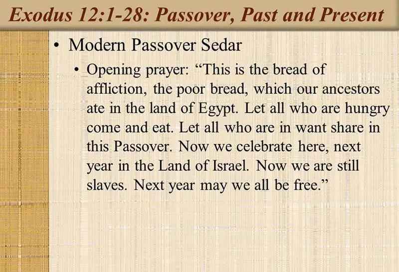 modern passover prayer