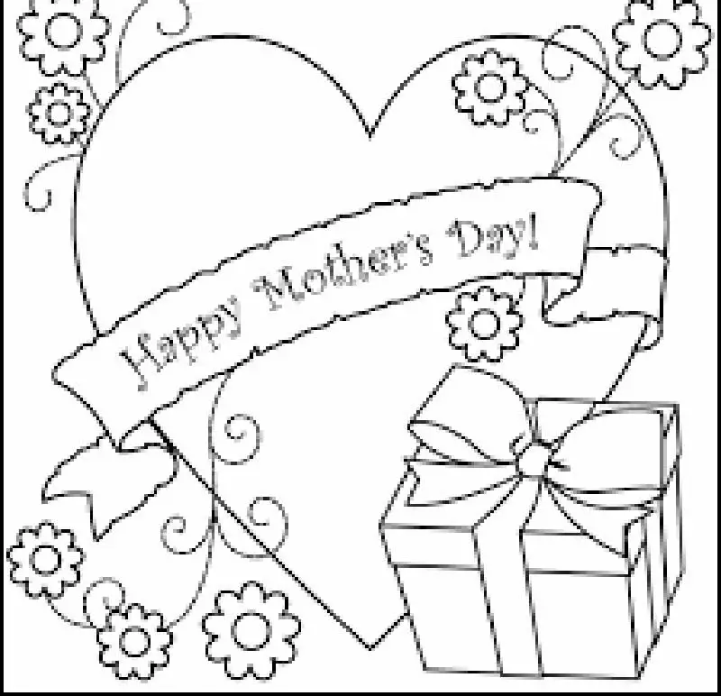 mothers day coloring cards