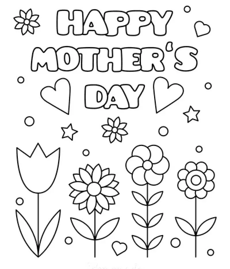 mothers day coloring pages