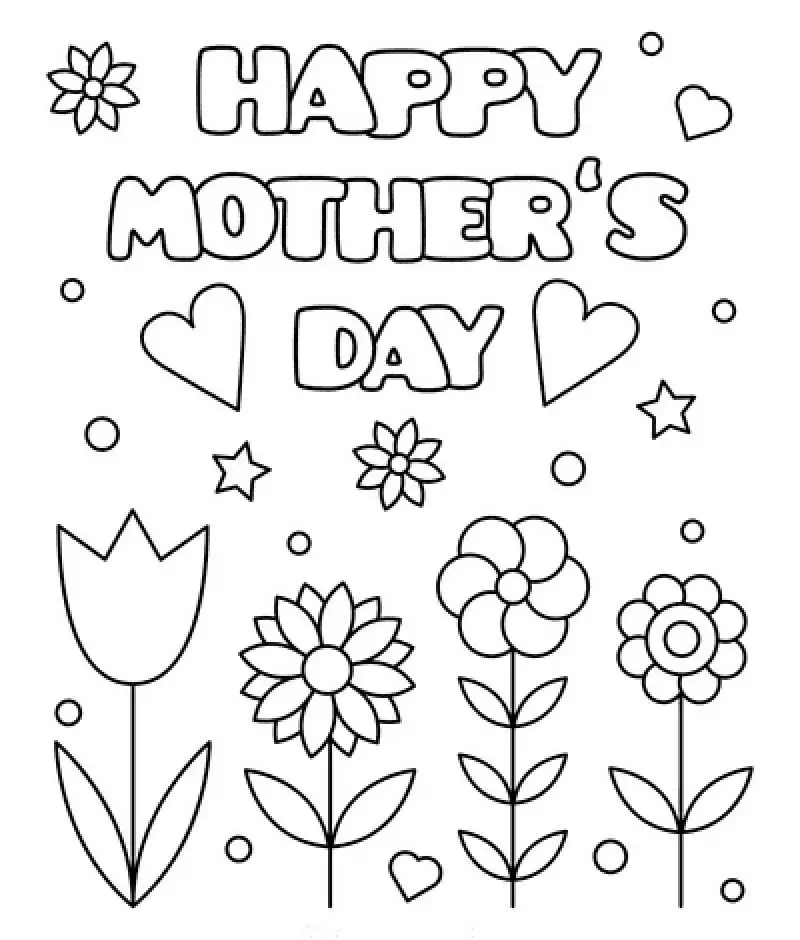 mothers day pictures to colour