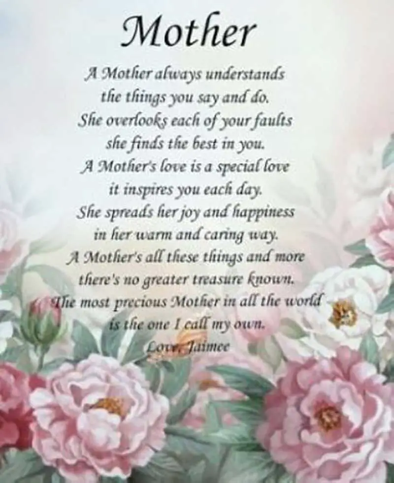 mothers day poem from son