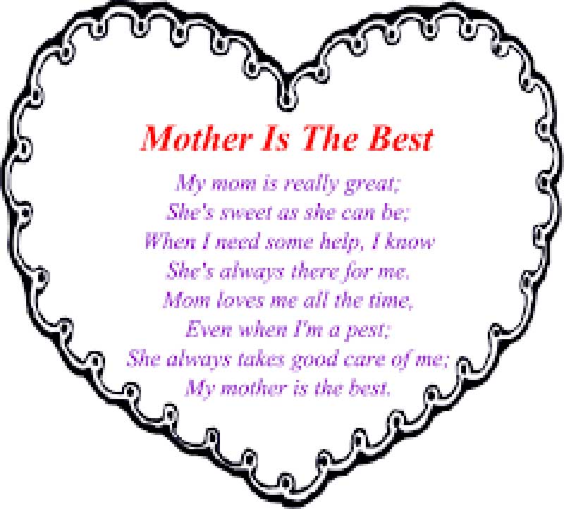 mothers day poem preschool
