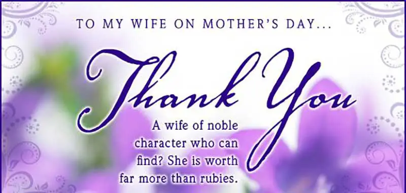 mothers day quotes for wife