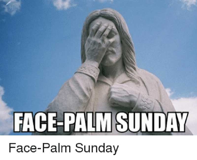palm sunday meme