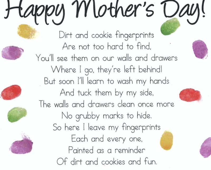 printable mothers day poems