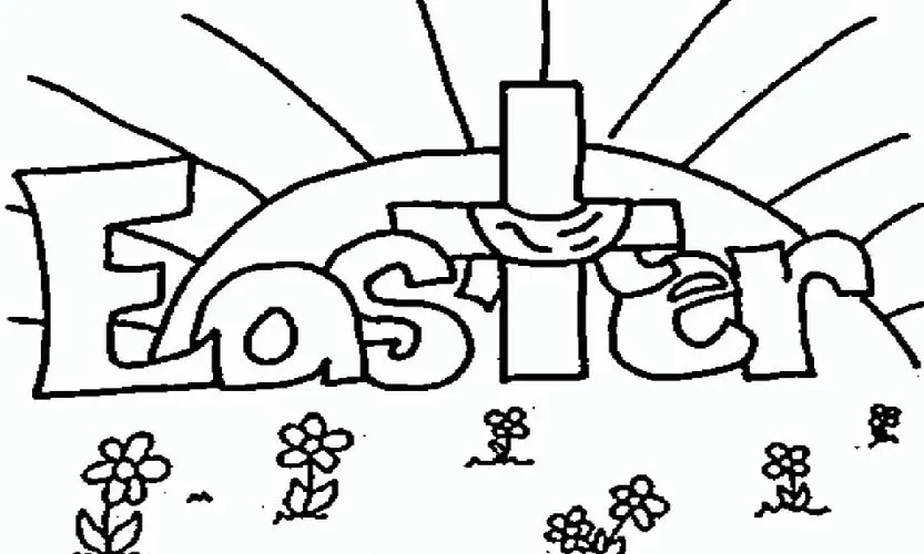 religious sunday school easter coloring pages